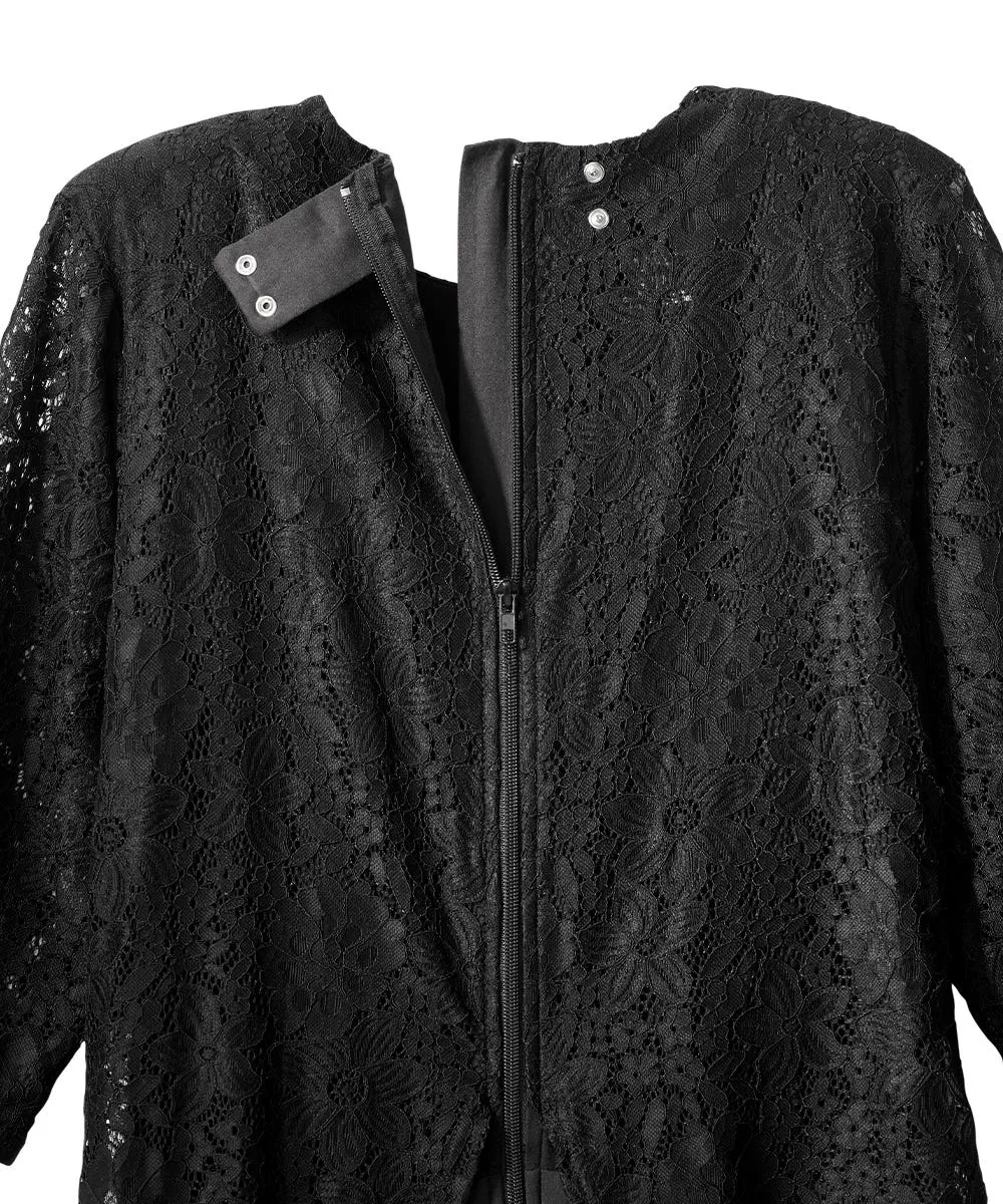 Women's Stay Dressed Jumpsuit with Lace Top - Clearance